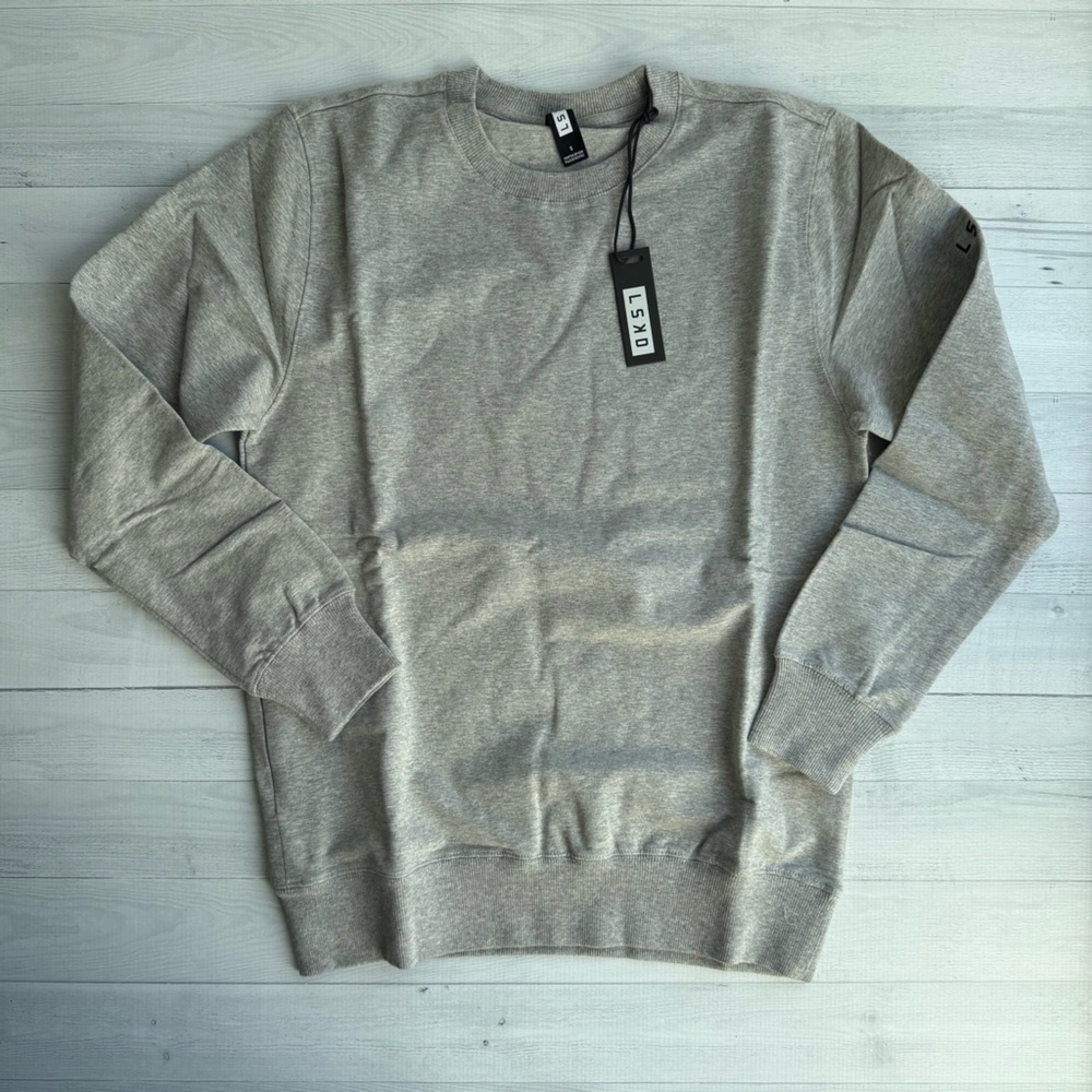 NWT LSKD Prime Training Fit Sweater Light Grey Marl Size S